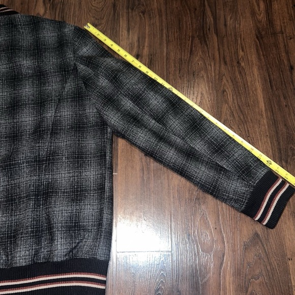 Forever 21 Men Los Angeles Varsity Bomber Retro Streetwear Coat Jacket Gray XL - Picture 12 of 16